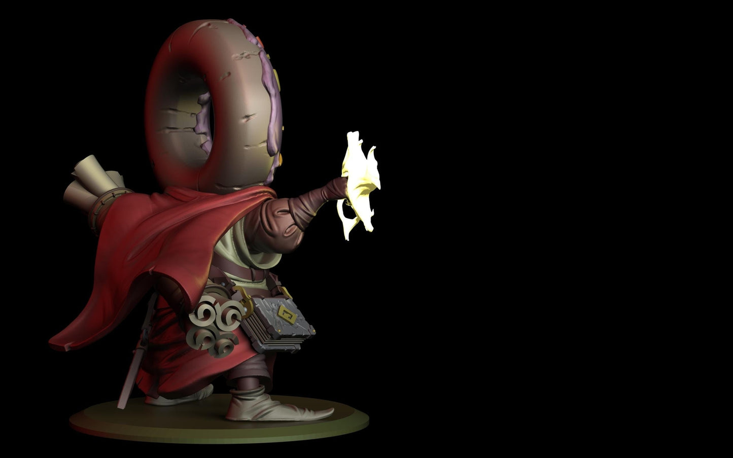 Donut Battle Mage -- Food Fight! tabletop gaming DnD 32mm | 75MM