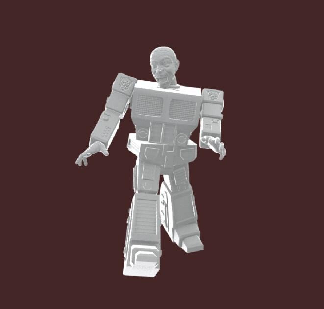 Transforming Robot Zombie ZOMBIE-CON : The Walking Nerds 32mm gaming miniature