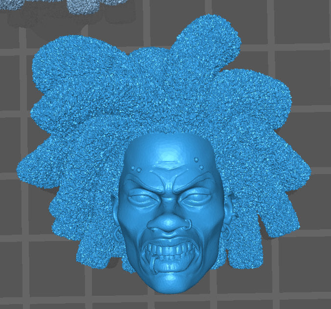 Hobart Brown Spider-Punk head sculpt GI Joe Classified 1/12 scale head unpainte