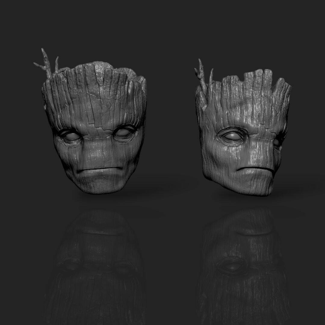 Groot head 1/12 head Marvel Legends GI Joe classified 1:12 mezco action figure