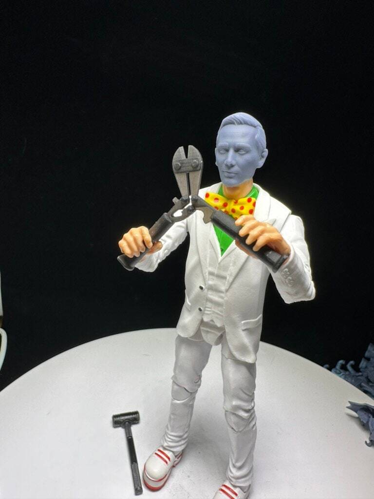 Pee Wee Herman head for 6 inch action figures GI Joe Classified, mezco, neca, b