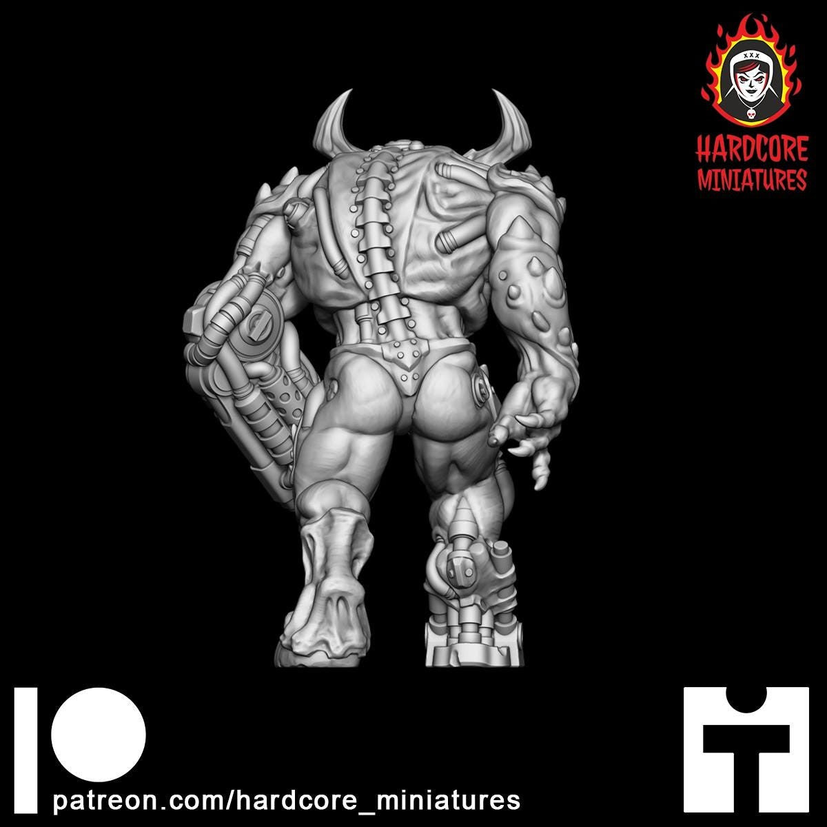 Doom Cyberdemon 2 32mm dnd miniature doom video game Cyber Demon