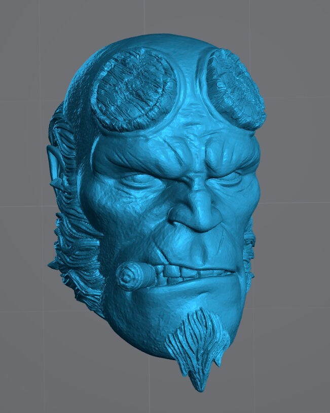 HellBoy custom 6" action figure custom head set mezco one12, 1000toys, Figma, c