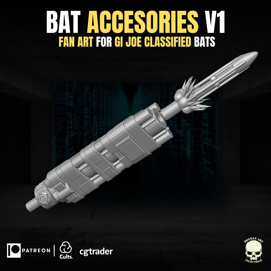 Cobra B.A.T. accessories pack 1:12 Scale Toy Accessory GI Joe Classified, marve