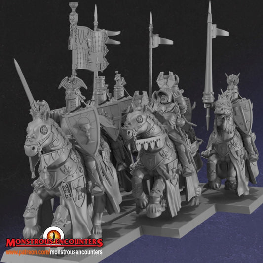 Breton Grail Knights Unit 28mm army builder set 1 3d printed minis tabletop bre