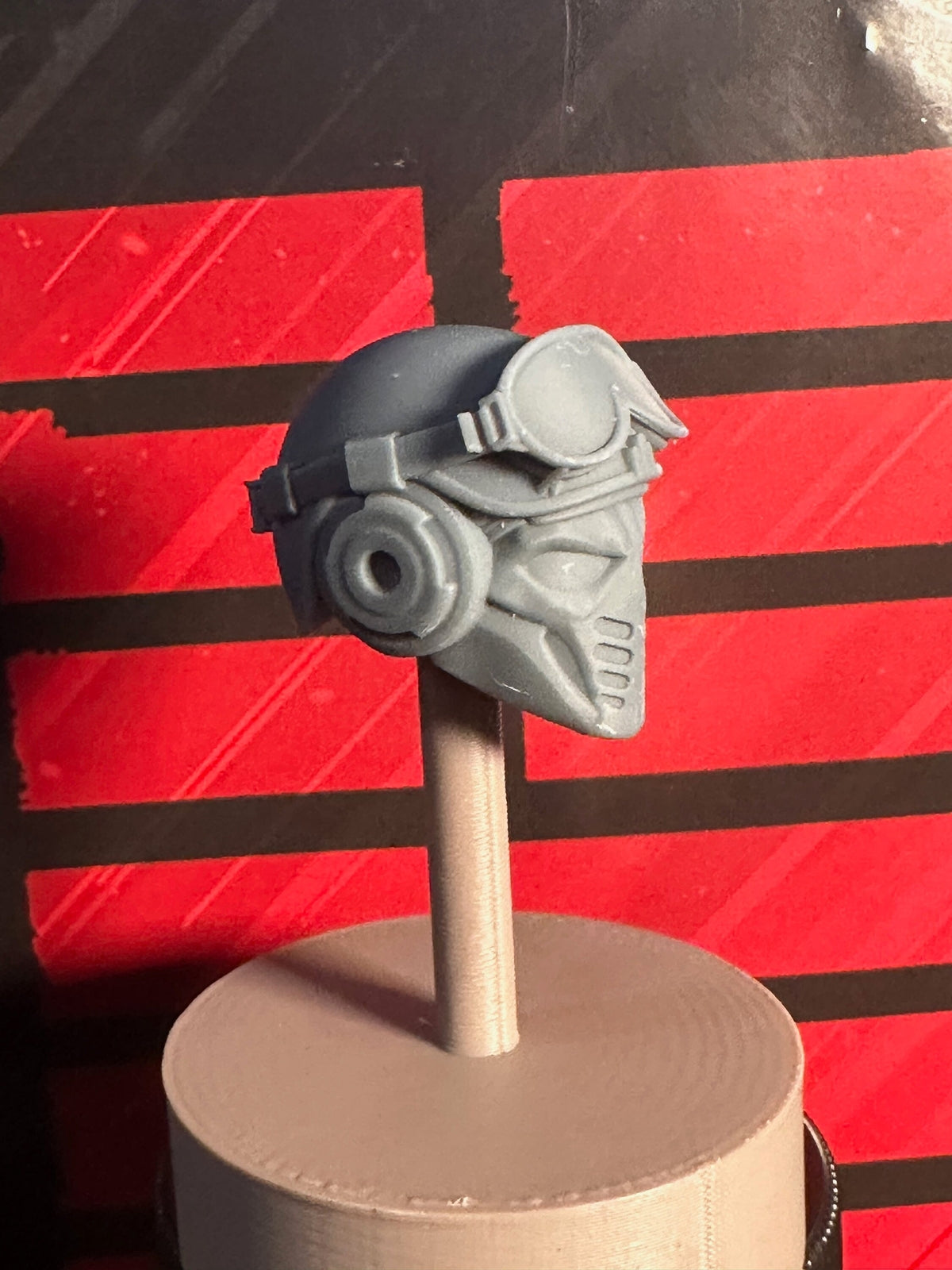 Cobra Snow Serpent Viper Helmet GI Joe Classified 1/12 scale head unpainted 1:1