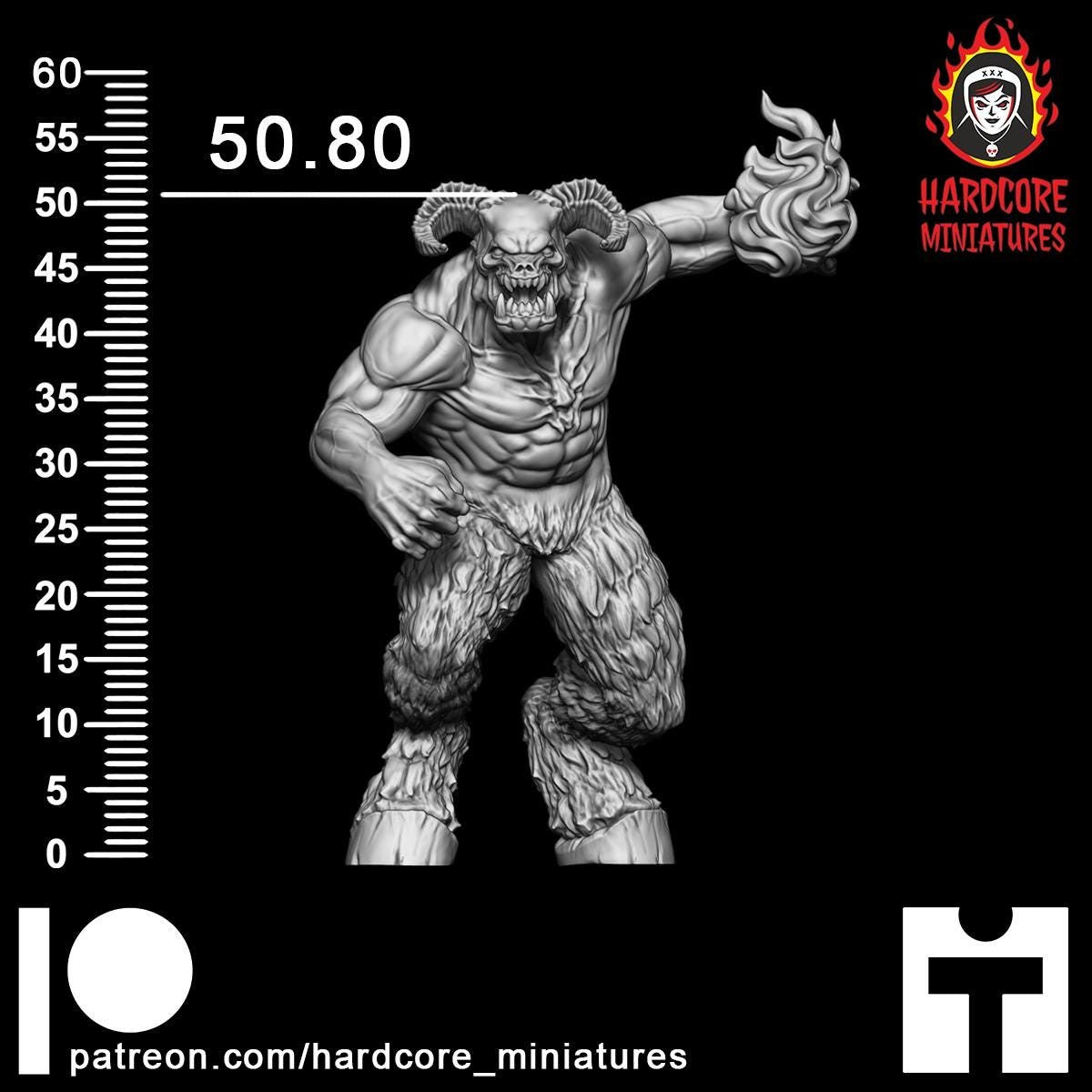 Doom Throwing Hell Lord 32mm dnd miniature doom video game Dark Lord