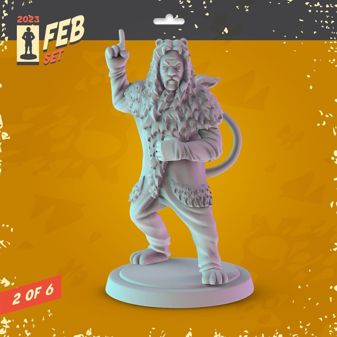 Wizard Of Oz 3d printed mini's Popmini 34mm nostalgia dnd gaming