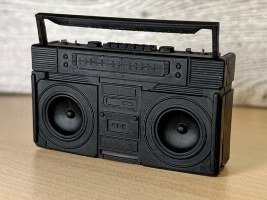 1/12 mini retro boombox suitcase for Action figures, GI Joe, marvel legends, bl