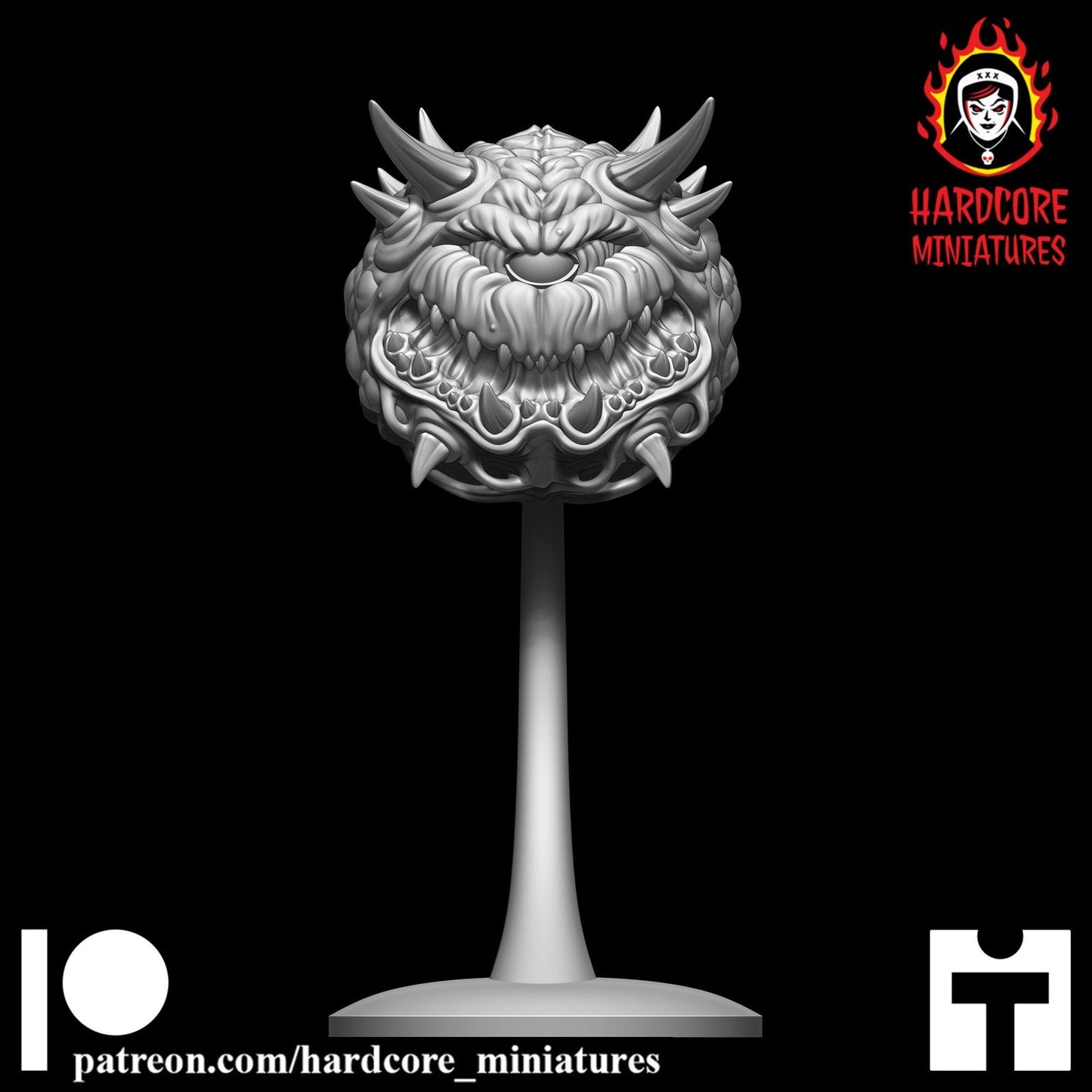 Doom Cacodemon Pain Elemental 32mm dnd miniature doom video game Meatballs2