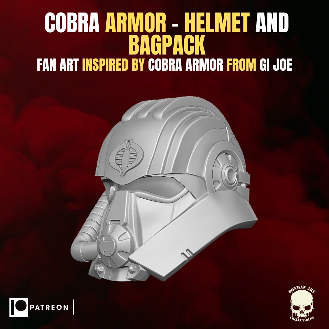 Armored Cobra Commander Set 1:12 Toy Accessory Free Shipping.
