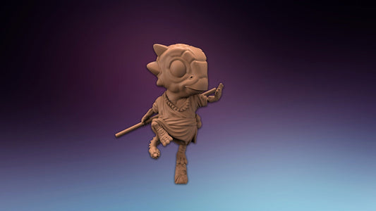 HeroQuest Ankylosaurus Dino Monk - Miniatures Unpainted 28/32mm Dungeons and Dr