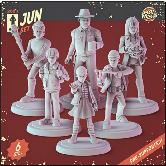 Peculiar Stuff Miniatures Set: 3D Printed Resin Dioramas (36mm Scale, Unpainte