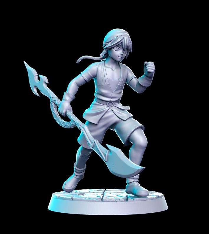 Anime Series DnD Miniature Set: Fantasy Tabletop RPG Figures
