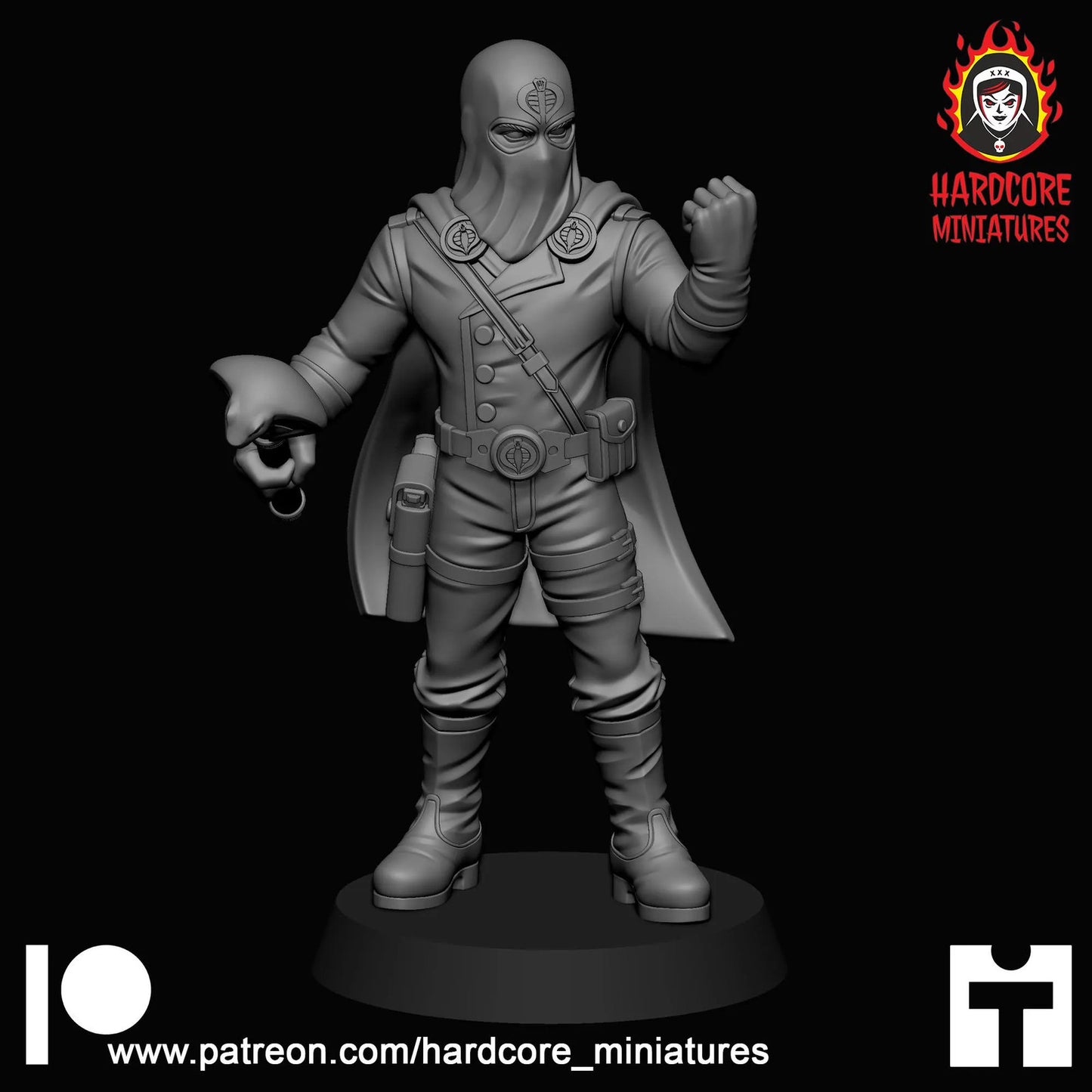 Snake Commander 32mm army builder set 1 3d printed minis tabletop hardcore mini