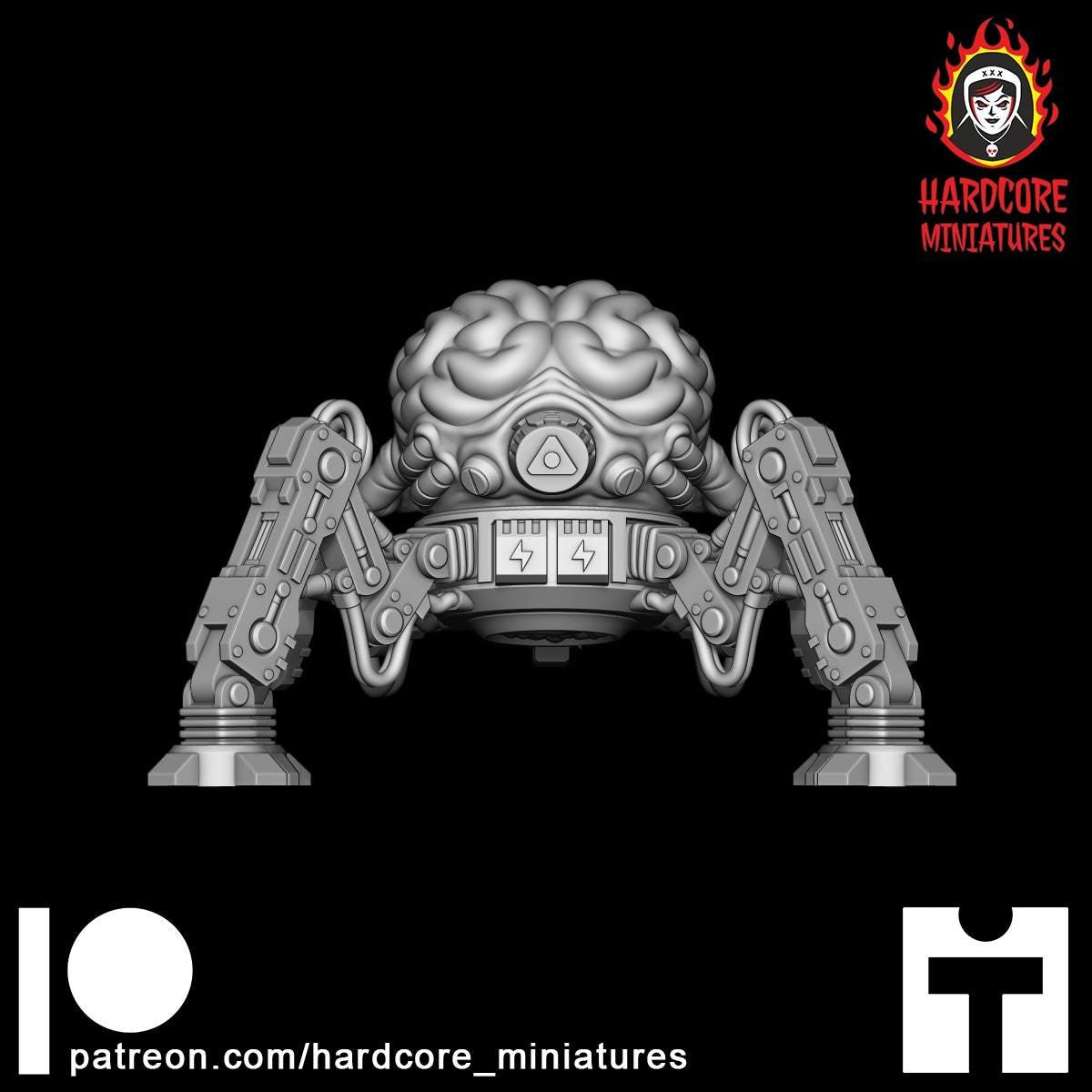 Doom arachnoBrain Shooting 32mm dnd miniature doom video game Arachnotron