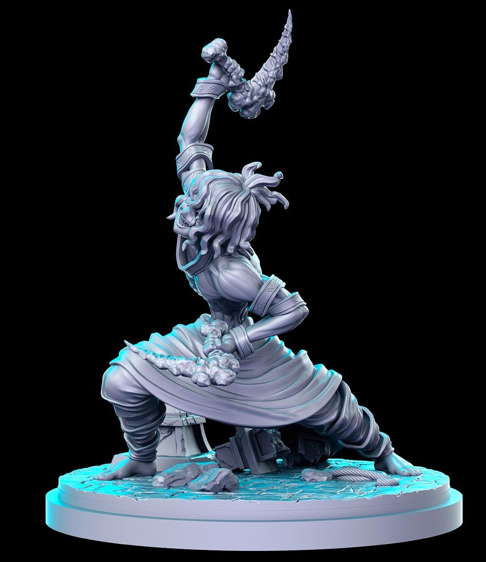 Anime DnD Miniature Set: Fantasy Tabletop RPG Figures, RN Estudio