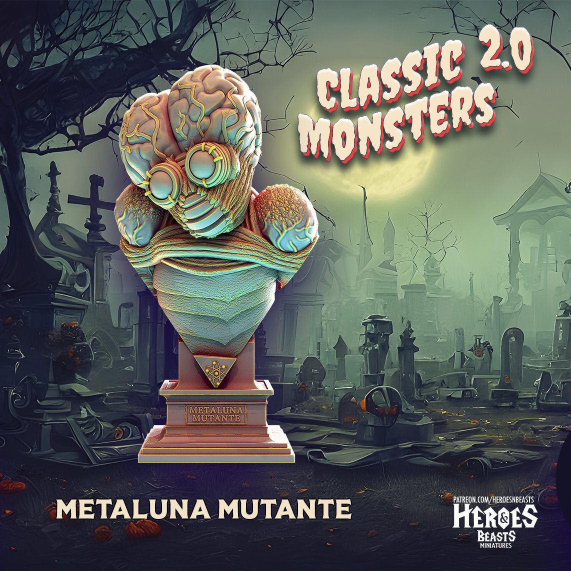 Metaluna | Alien Miniature | Heroes & Beasts | Classic Movie Monsters | DnD | T