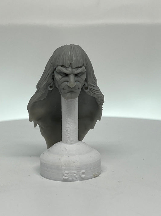Conan 1:12 head for 6” figure comic style frazetta style