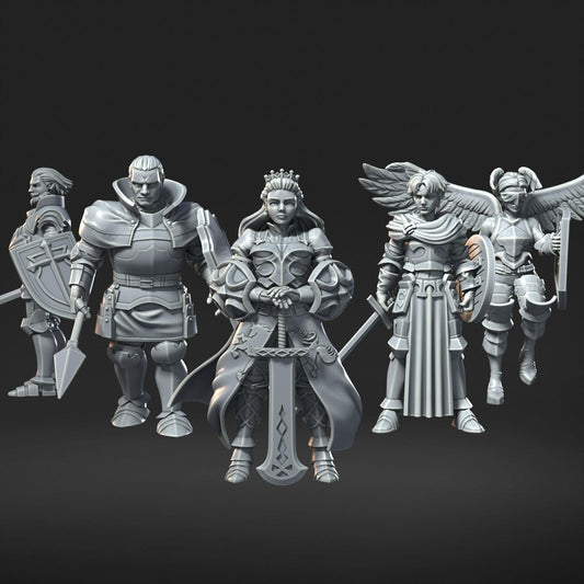 Unicorn Overlord Full Set DnD Miniature, Tabletop RPG DnD Mini, D&D Figurines,
