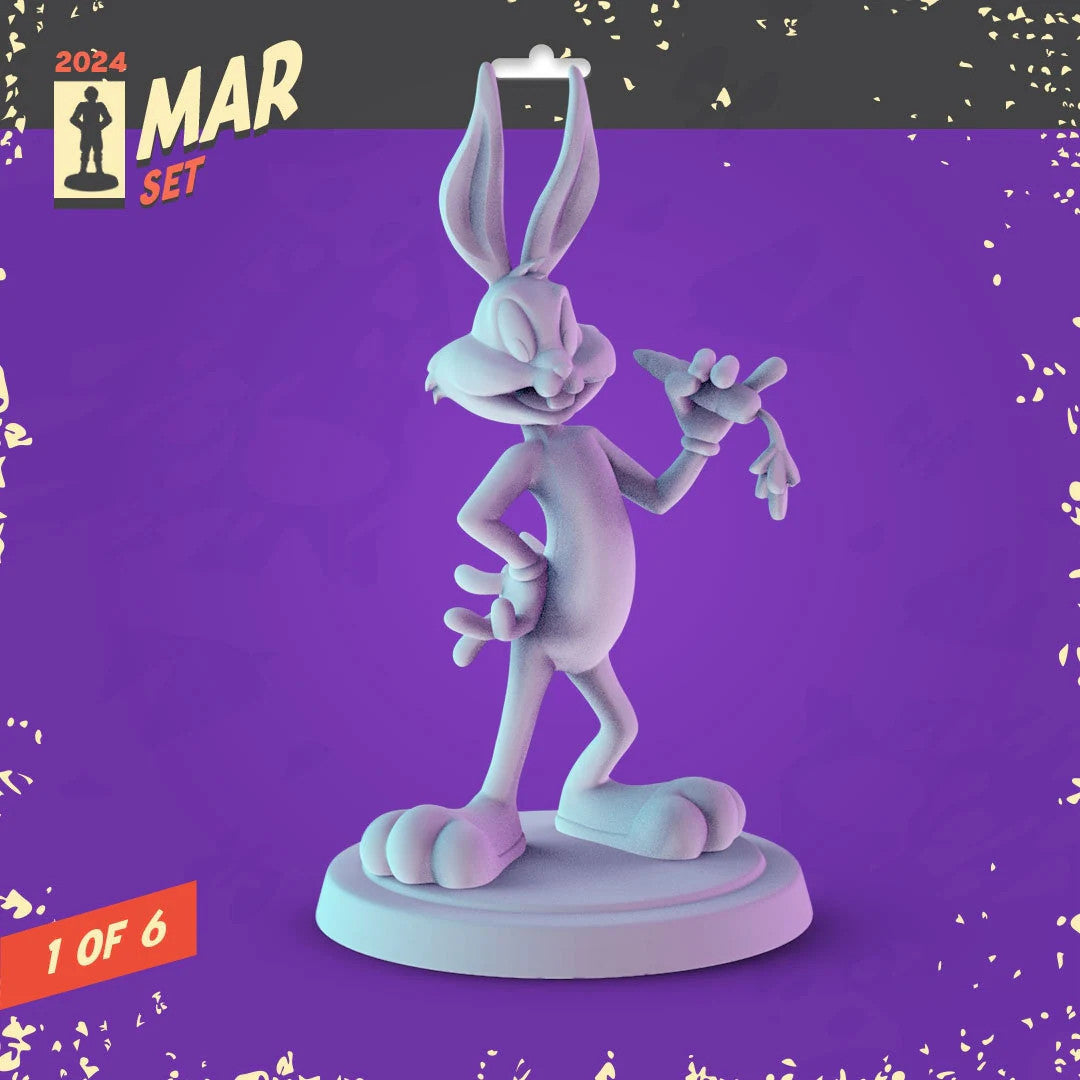 Classic Cartoon 34mm Minis tabletop gaming, DnD Looney Tunes