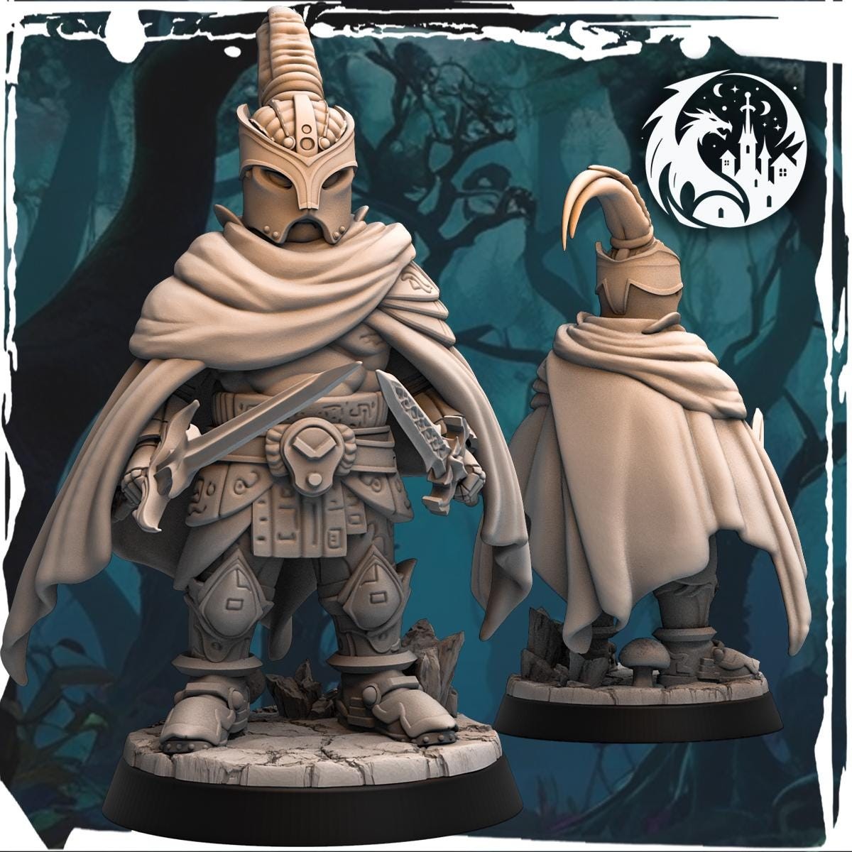 Black Knight : 32mm table top mini army builder DND Lego