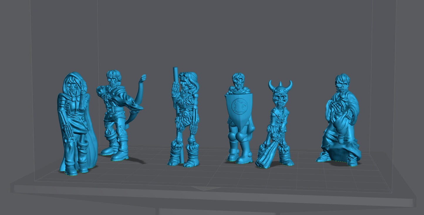 DnD Cartoon Show Miniatures Unpainted zombie 33mm Dungeons and Dragons