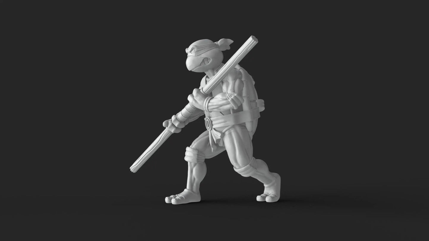 Teenage Mutant Ninja Turtles TMNT Miniatures - complete set 32mm Dioramas, tabl
