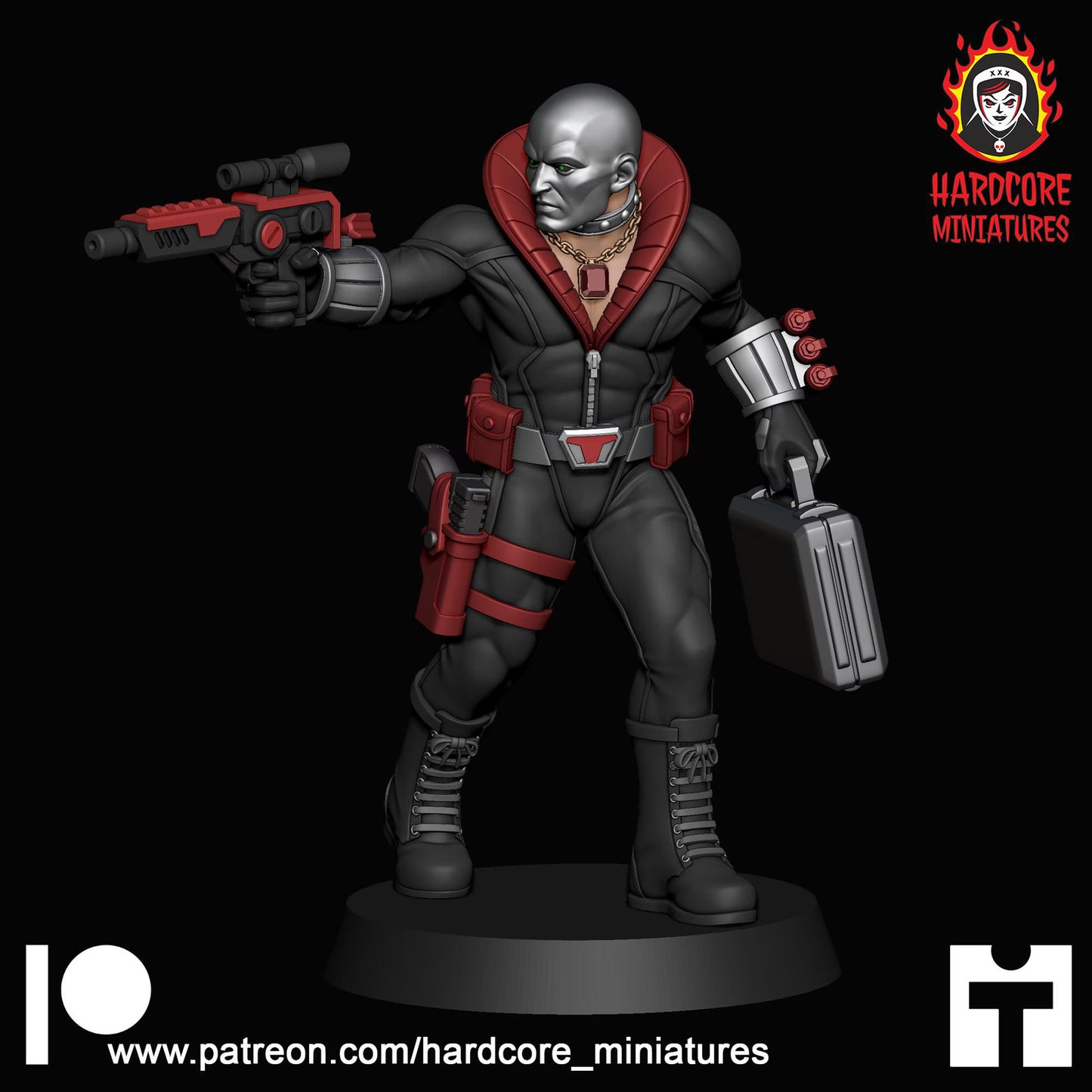 Chrome Face 32mm army builder set 1 3d printed minis tabletop hardcore miniatur
