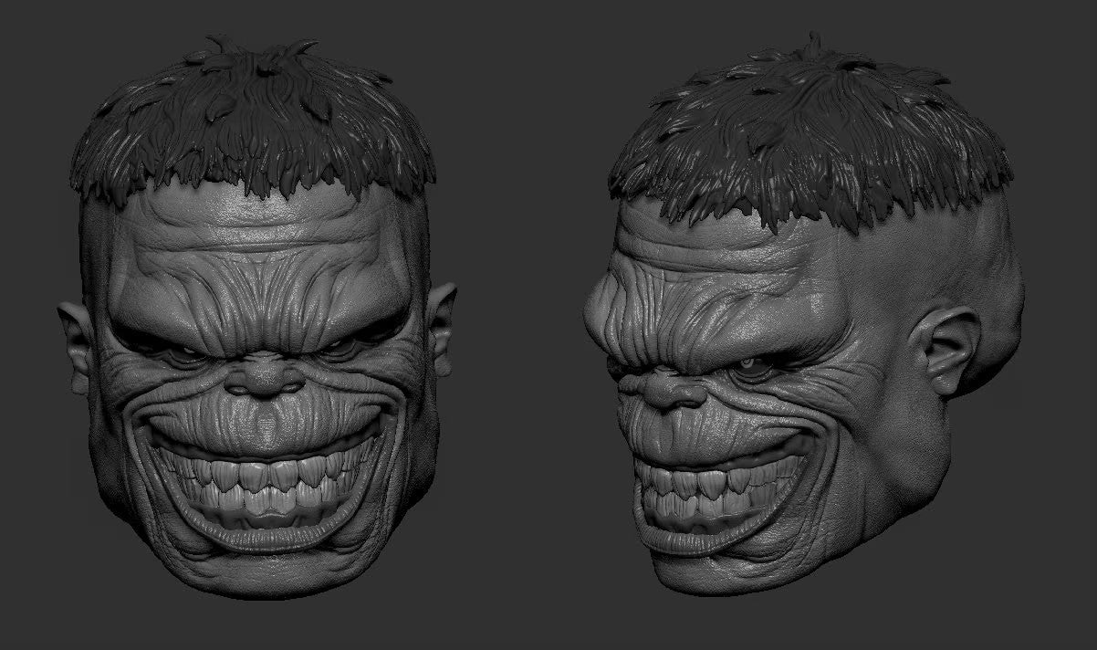 Immortal Hulk head sculpt 1:12 6inch classified, GI joe, mezco, Marvel legend,