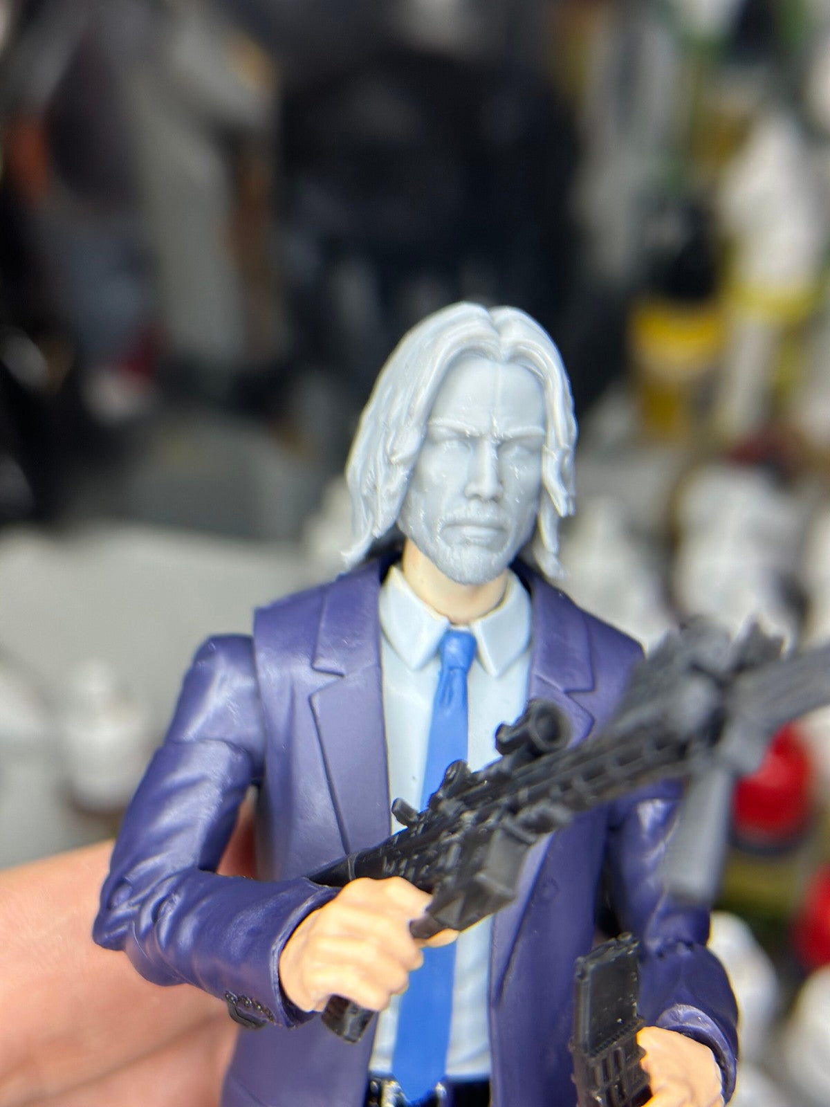 John Wick, baba yaga kit, head sculpt GI Joe Classified 1/12 scale head unpaint