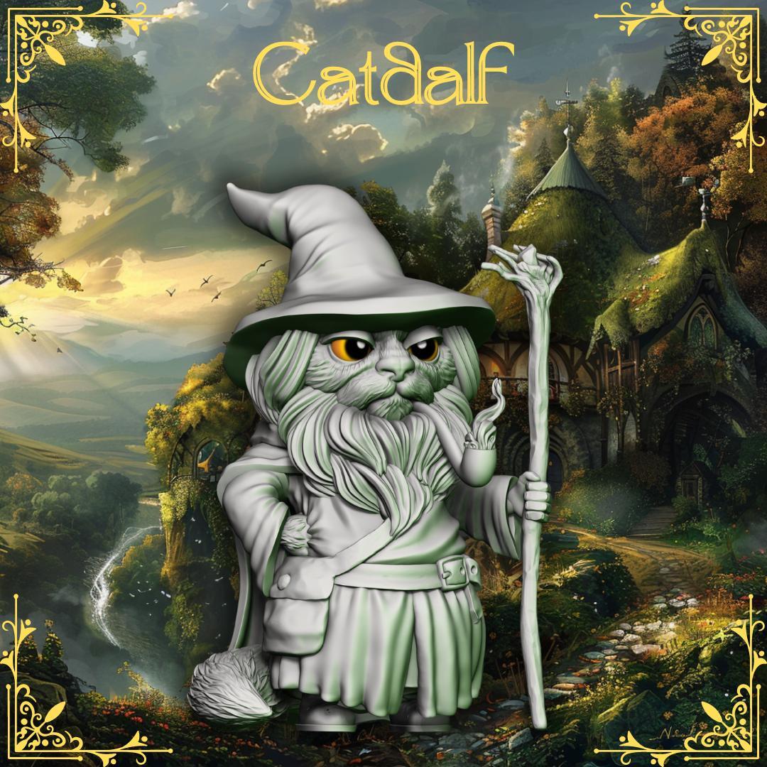 Lord of the Cats -- Catdalf |45mm Mini |LOTR Gandalf |