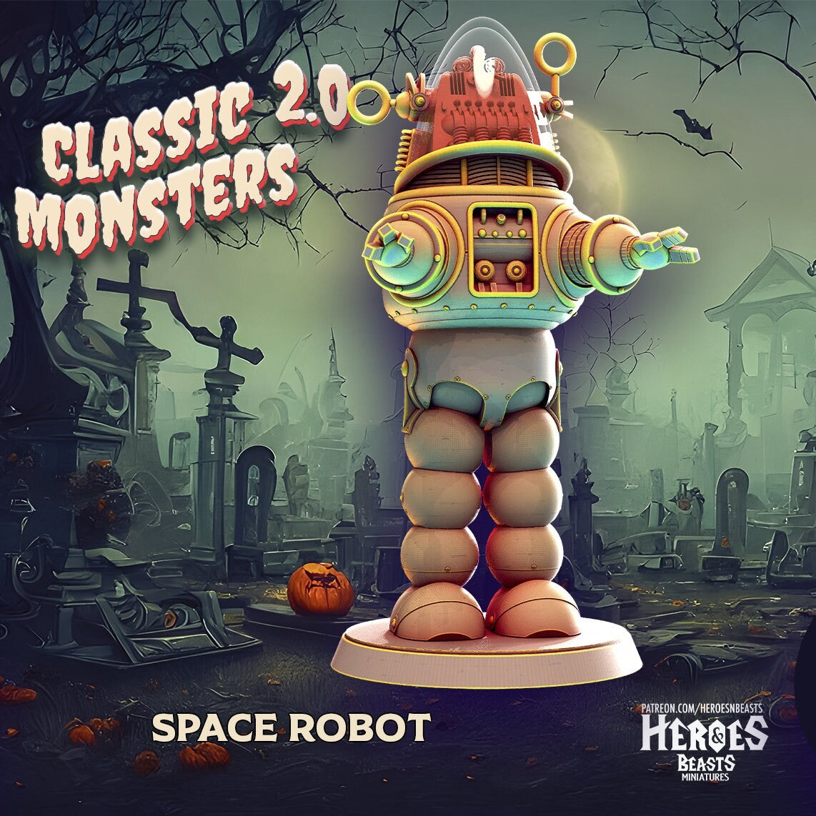 Space Robot | Robot Miniature | Heroes & Beasts | Classic Movie Monsters | DnD