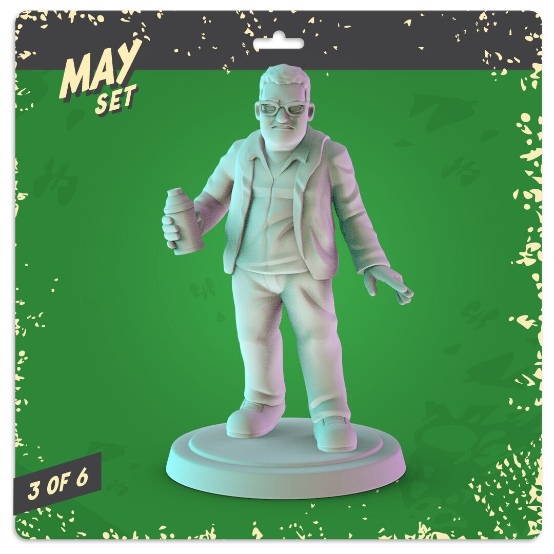 Jurassic park 3d printed mini's Pop mini 36mm pop culture 90's nostalgia DND