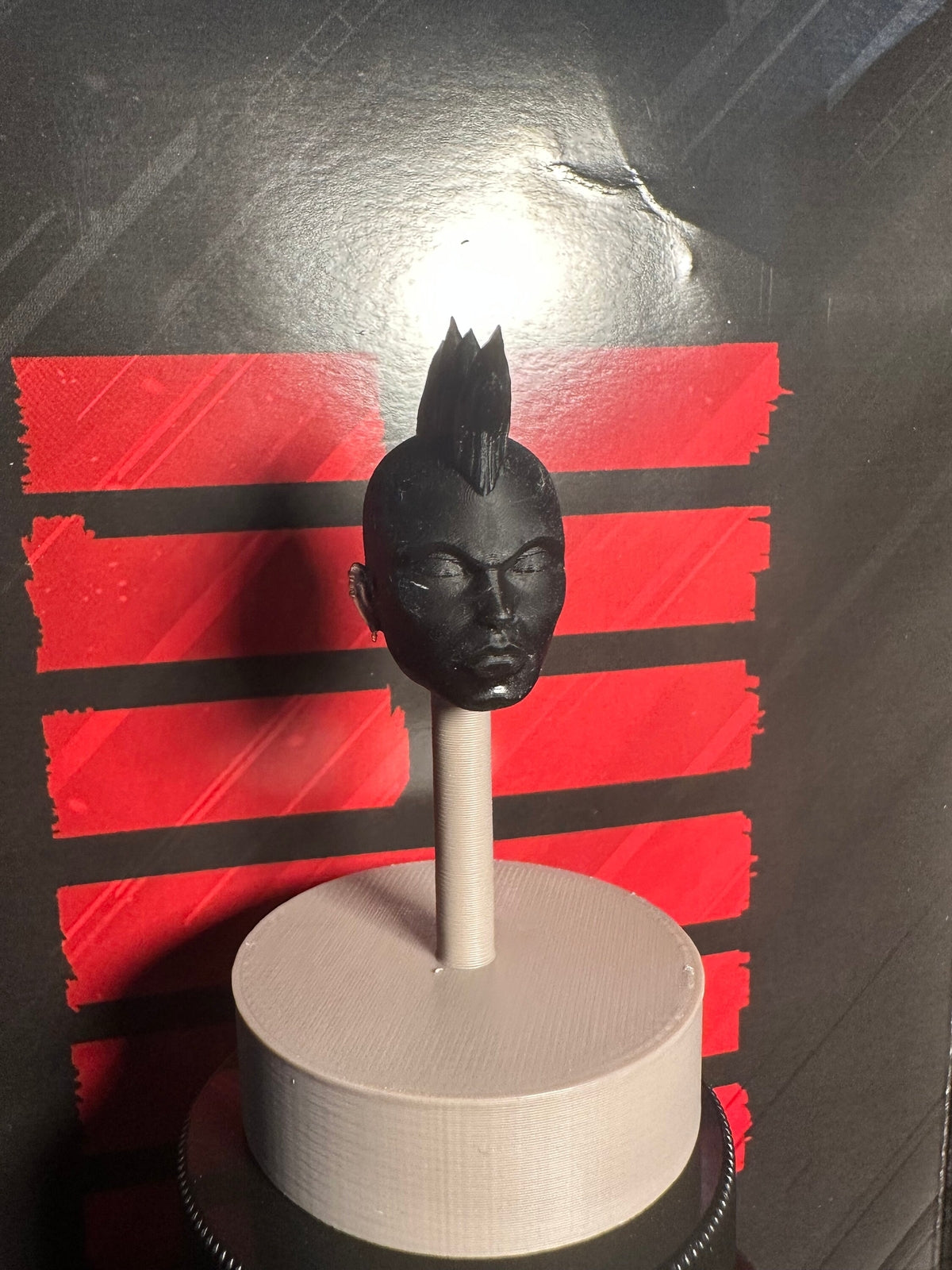 Punk Girl dreadnok Zarana head GI Joe Classified 1/12 scale head unpainted 1:12