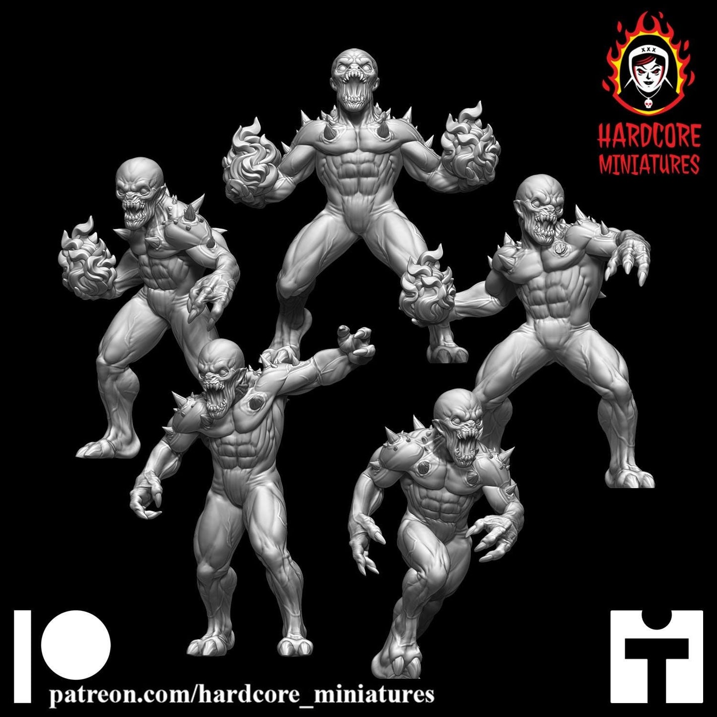 Doom IMPS 32mm dnd miniature Martian Trooper doom video game