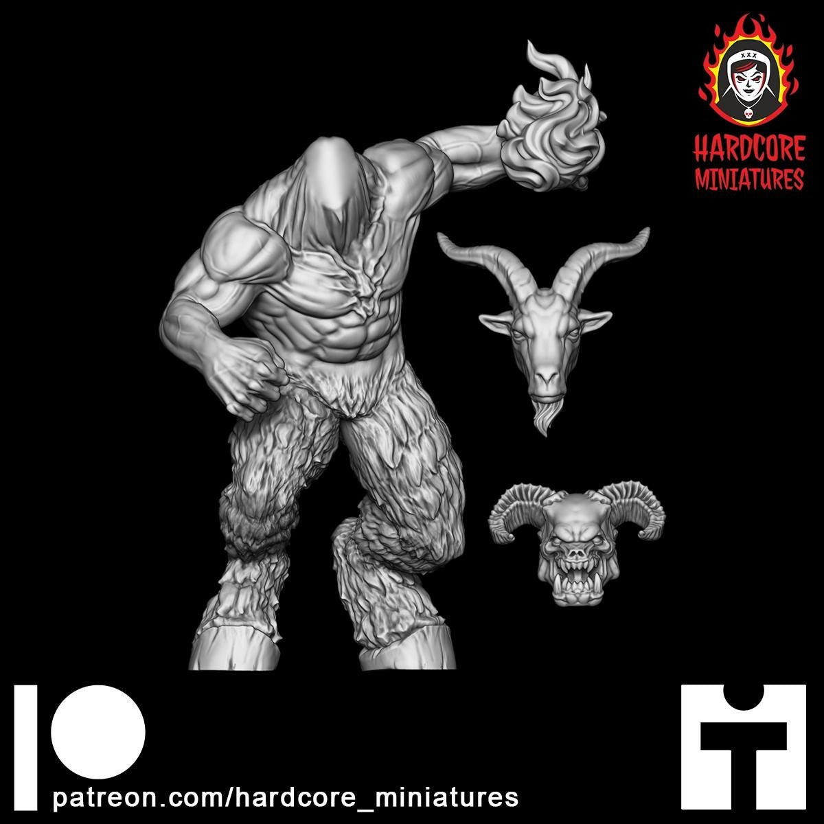 Doom Throwing Hell Lord 32mm dnd miniature doom video game Dark Lord