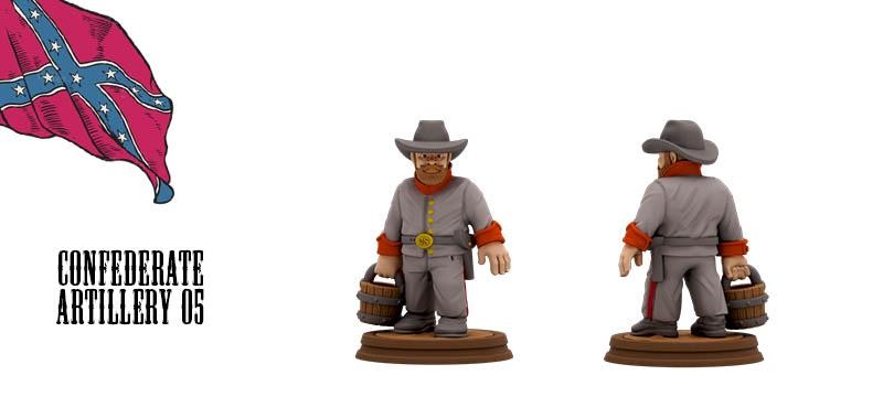 Confederate cannon Artillery American Civil War Set DnD Miniature, Tabletop RPG