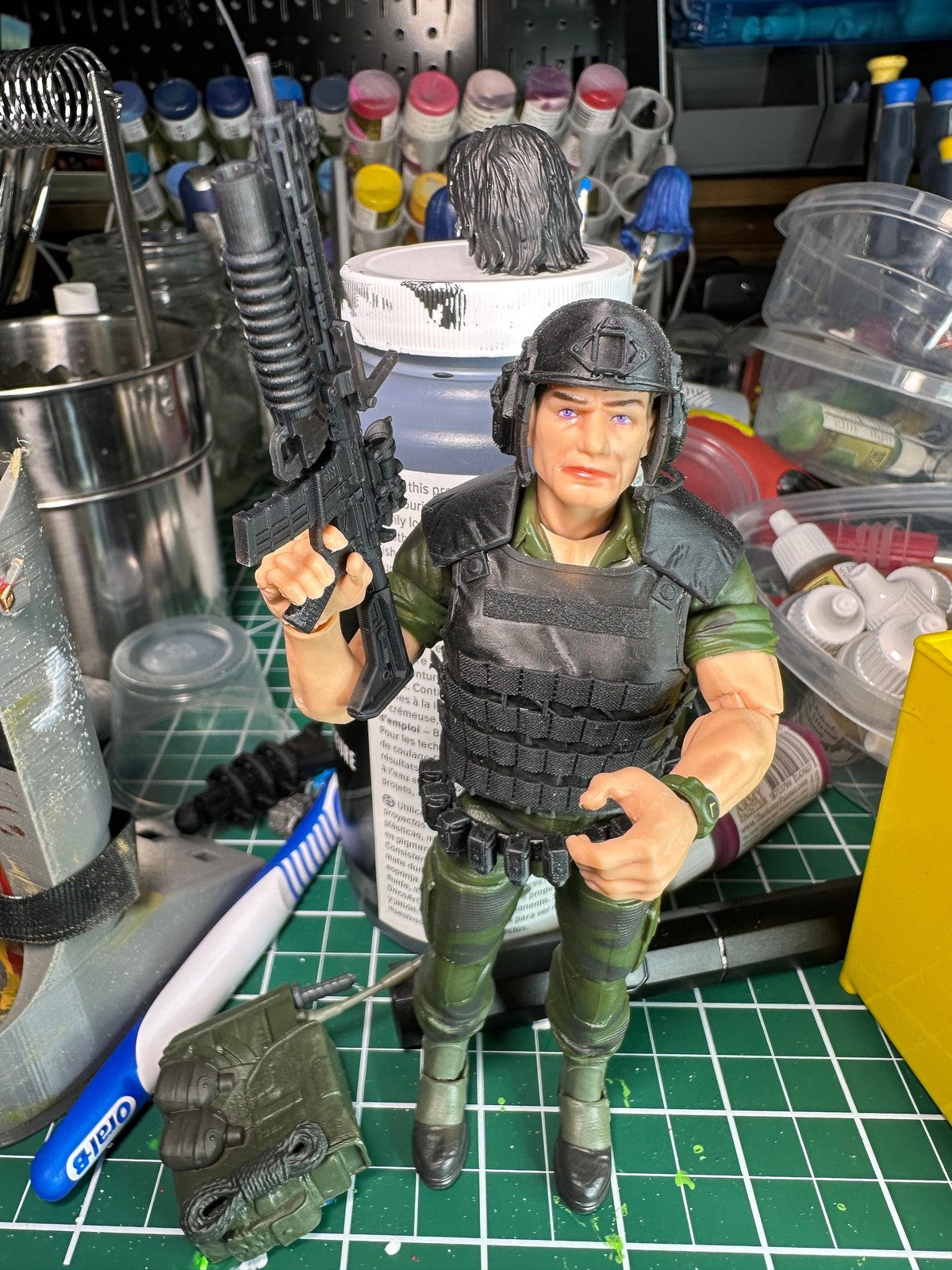 Ballistic Helmet for 6 inch Action Figures: GI Joe, Mezco, Neca, Black Series