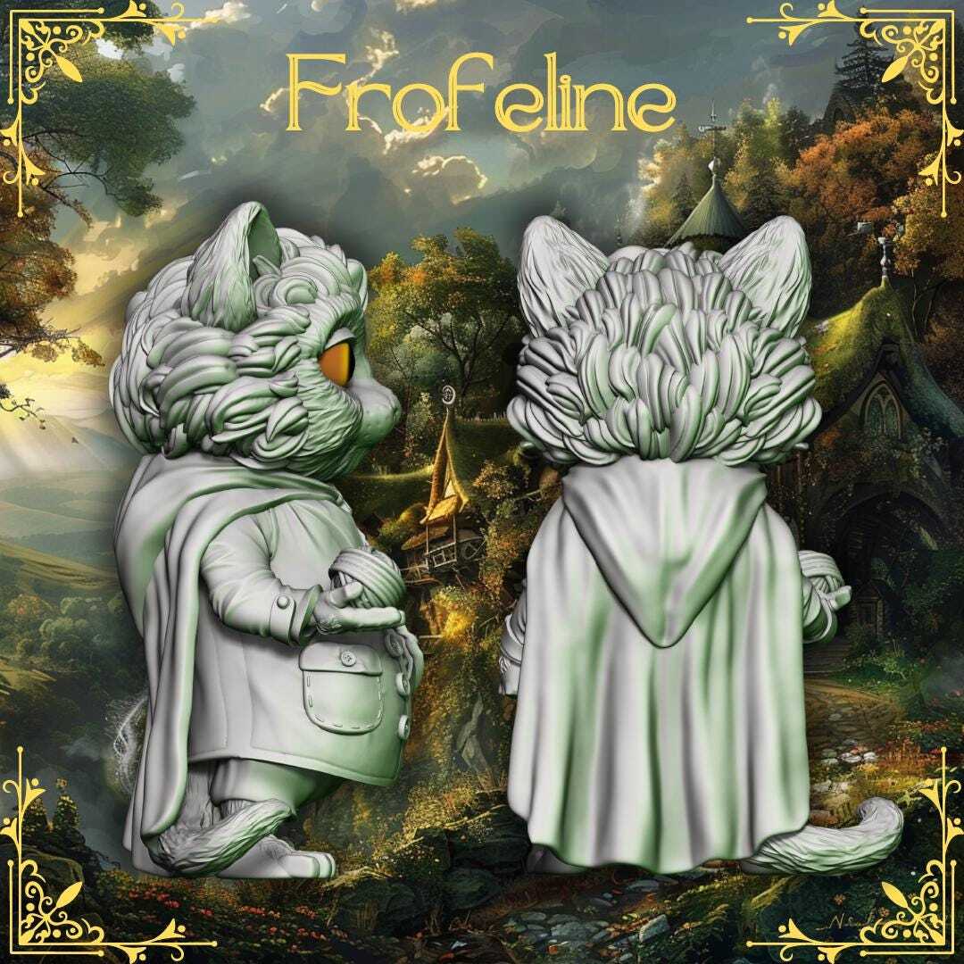 Lord of the Cats -- Frofeline |45mm Mini |LOTR Frodo Baggins|