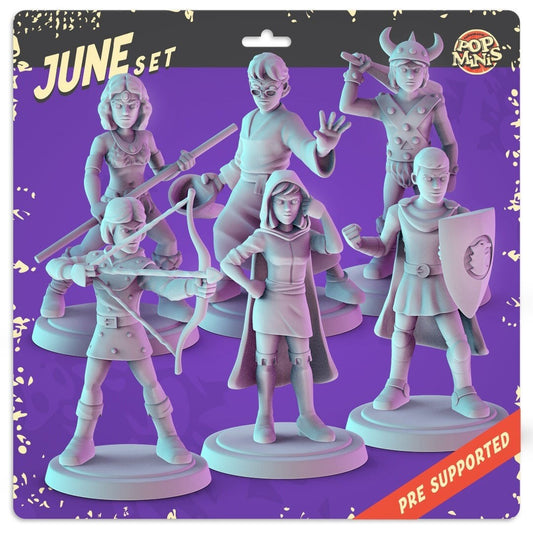 D&D Cartoon Miniatures: 7 x 36mm Diorama Set by Pop Minis
