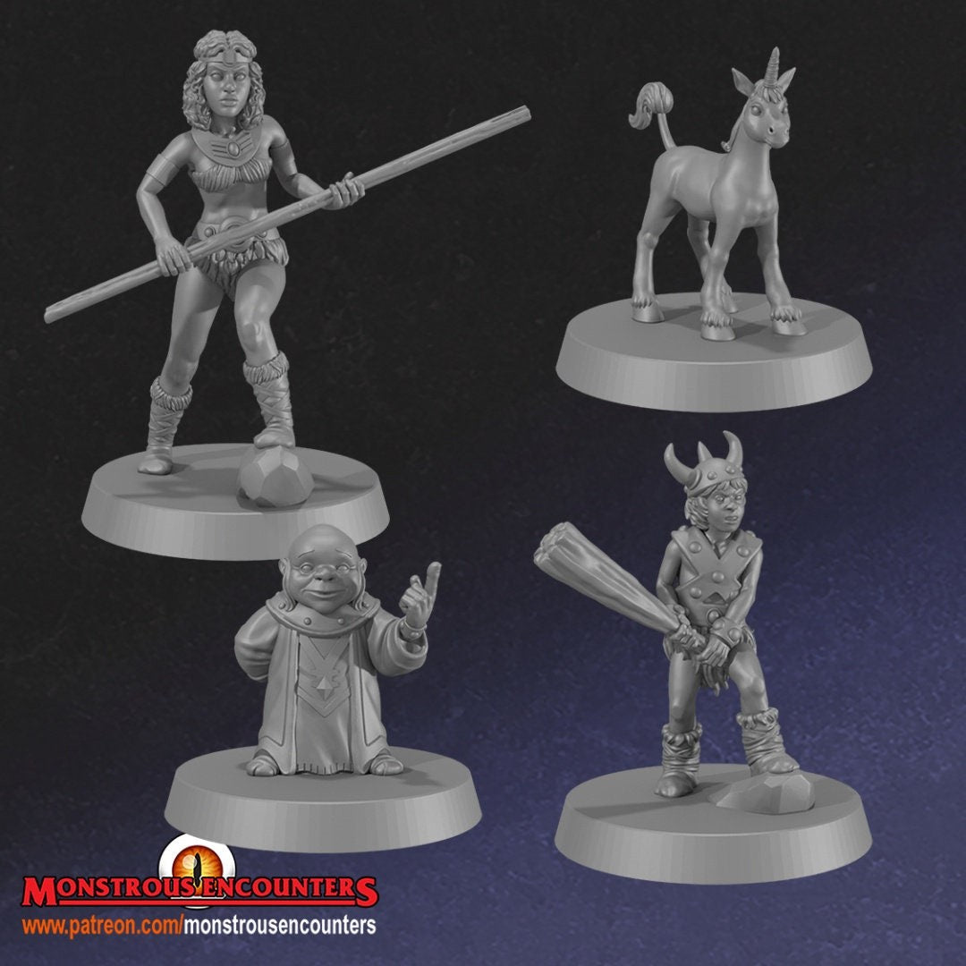 DnD Cartoon Show Miniatures venger Unpainted 28mm or 32mm Dungeons and Dragons