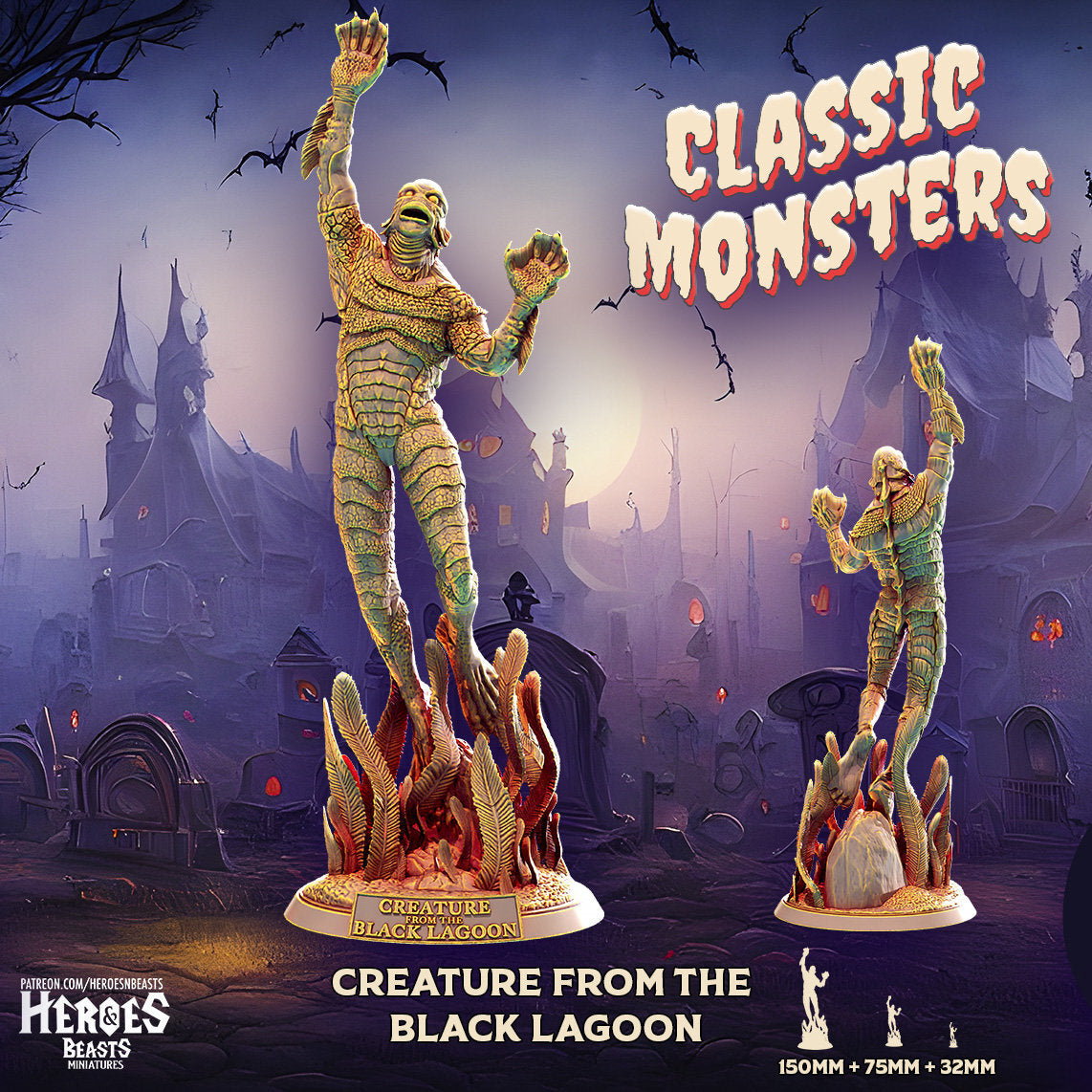 Creature from the Black Lagoon | Miniature | Heroes & Beasts | Classic Movie Mo