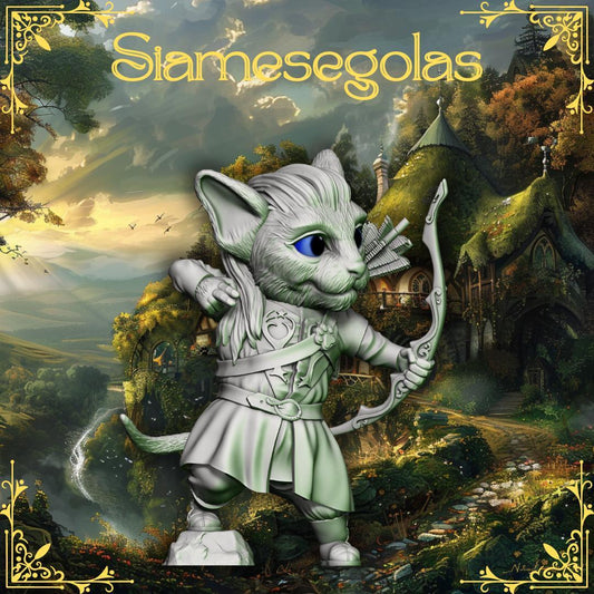 Lord of the Cats -- Siamesegolas |45mm Mini |LOTR Legolas|