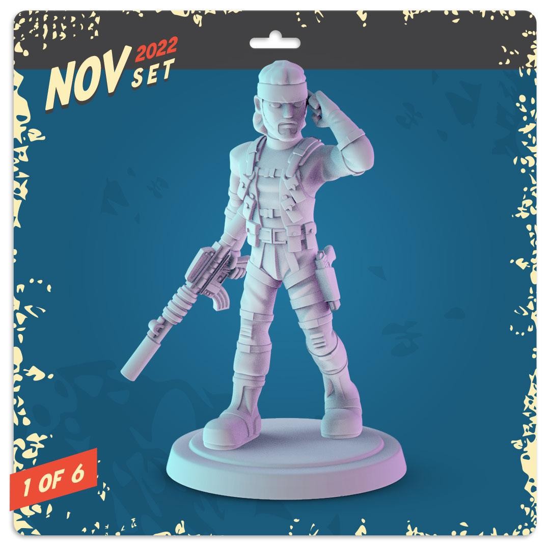 Video Games set 2 36mm Minis, Metal Gear, Resident Evil, God Of War, Duke Nukem