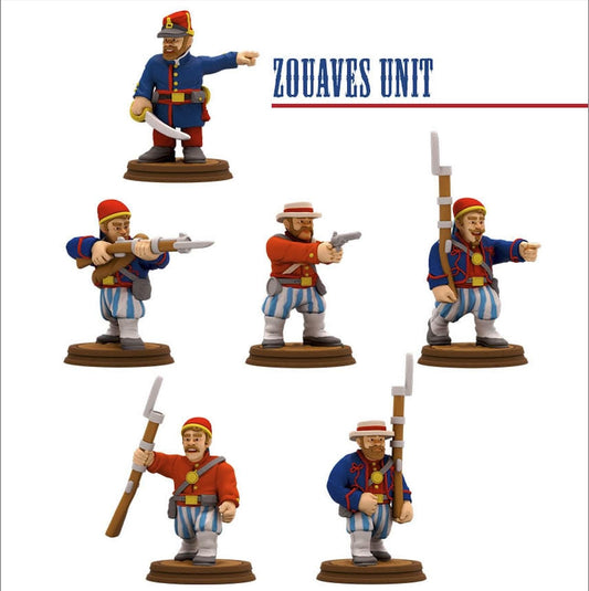 Confederate Zuoaves American Civil War Set DnD Miniature, Tabletop RPG, Figurin