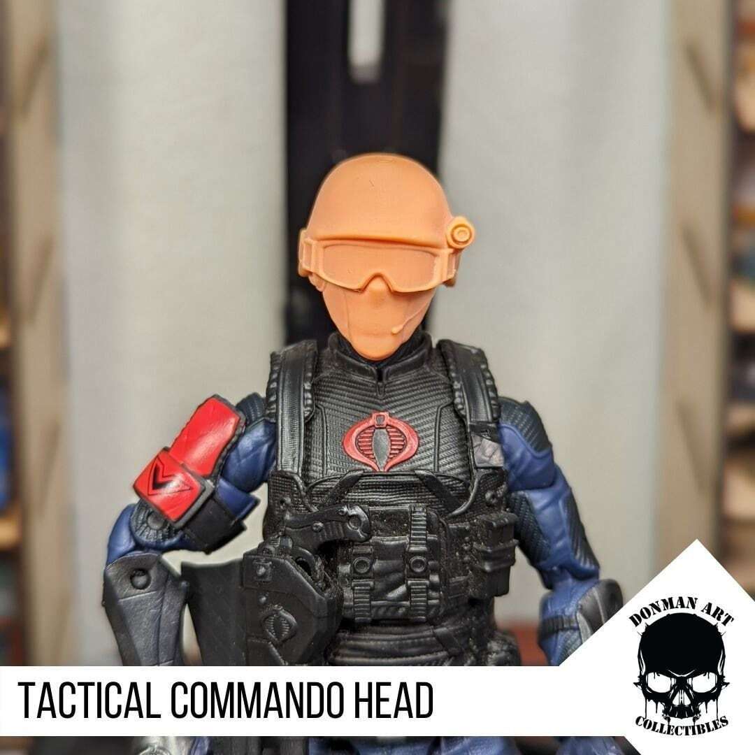 Tactical Commando Head for 6 inch action figures GI Joe Classified, mezco, neca