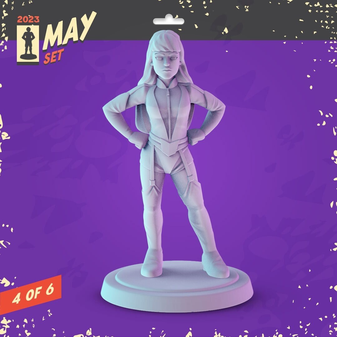 Watchmen 34mm tabletop mini's Dr. Manhattan, The comedian, Rorschach, nite