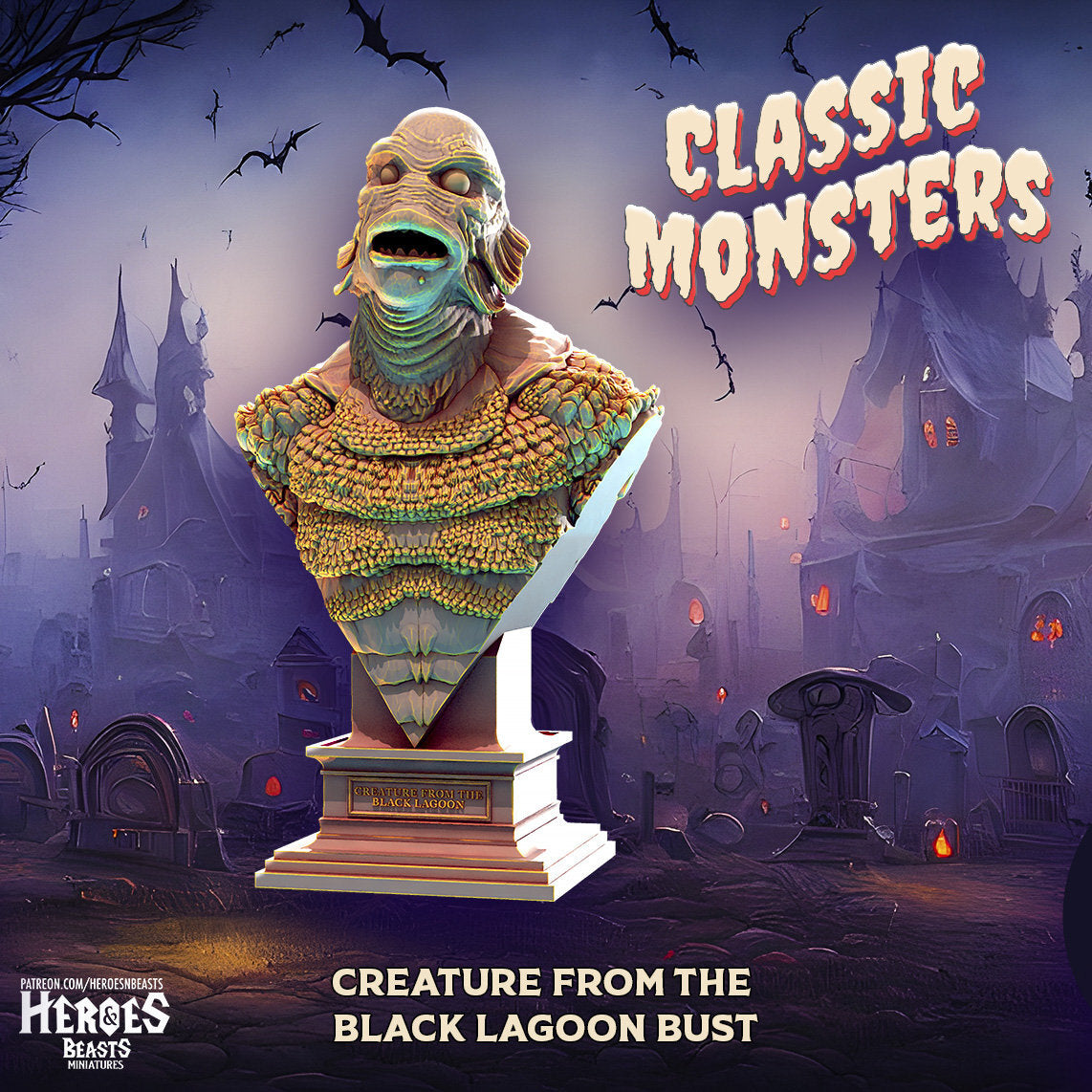 Creature from the Black Lagoon | Miniature | Heroes & Beasts | Classic Movie Mo