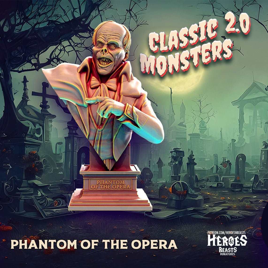 Phantom of the Opera | Miniature | Heroes & Beasts | Classic Movie Monsters | D